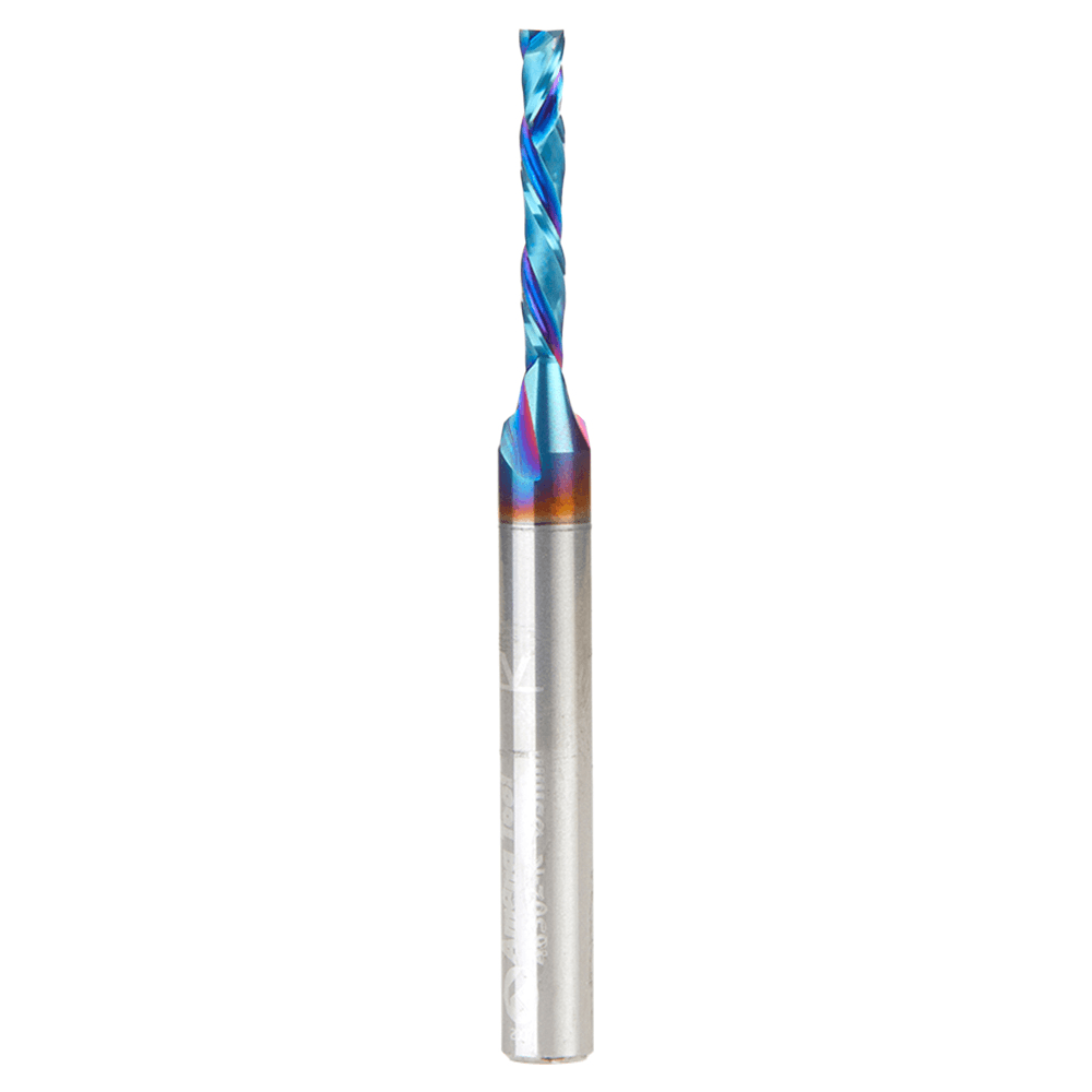 3mm Dia x 20mm CNC Solid Carbide Spektra Extreme Tool Life Coated Compression Spiral Bit, 2 Flute, 6mm Shank Main - Image