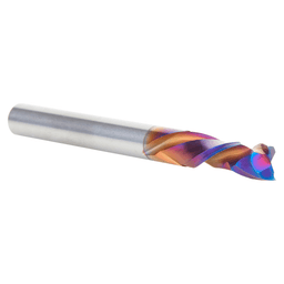 6mm Dia x 20mm CNC Solid Carbide Spektra Extreme Tool Life Coated Compression Spiral Bit, 2 Flute, 6mm Shank Alt 3 - Image