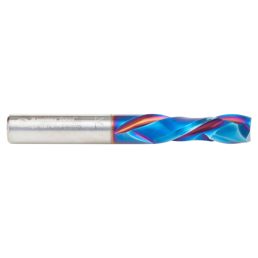 8mm Dia x 25mm CNC Solid Carbide Spektra Extreme Tool Life Coated Compression Spiral Bit, 2 Flute, 8mm Shank Alt 2 - Image