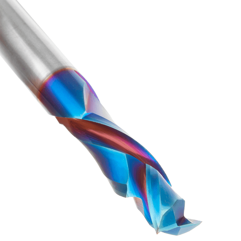8mm Dia x 25mm CNC Solid Carbide Spektra Extreme Tool Life Coated Compression Spiral Bit, 2 Flute, 8mm Shank Alt 5 - Image