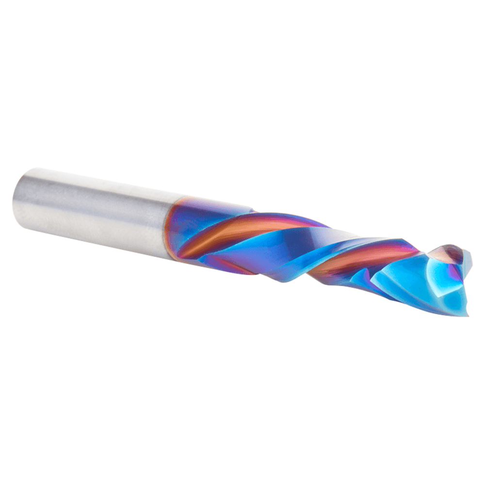 8mm Dia x 32mm CNC Solid Carbide Spektra Extreme Tool Life Coated Compression Spiral Bit, 2 Flute, 8mm Shank Alt 2 - Image