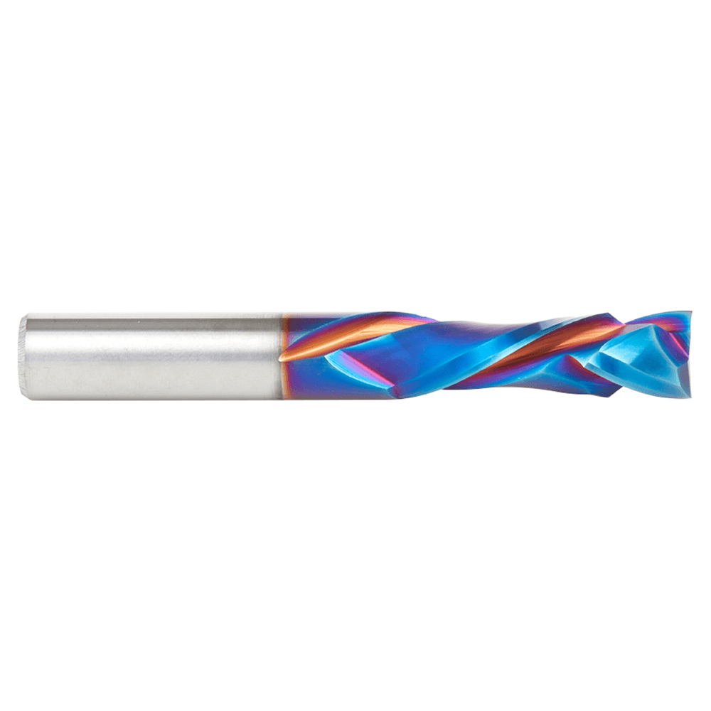 10m Dia m x 32mm CNC Solid Carbide Spektra Extreme Tool Life Coated Compression Spiral Bit, 2 Flute, 10mm Shank Alt 2 - Image