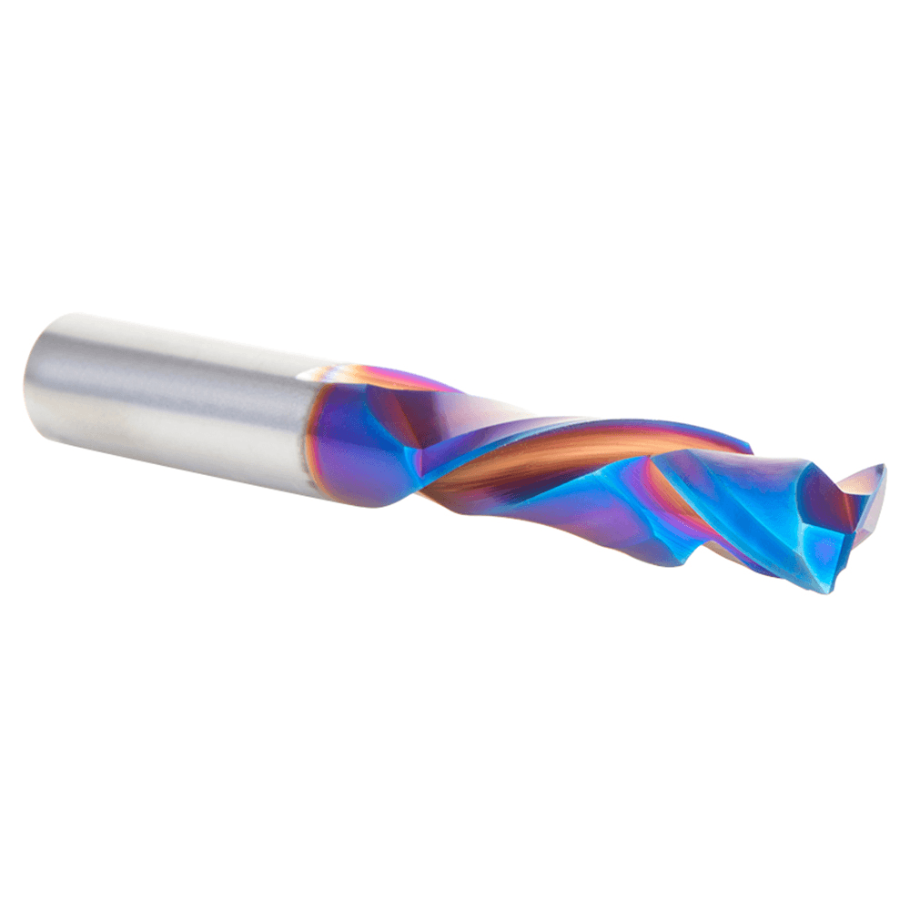 10m Dia m x 35mm CNC Solid Carbide Spektra Extreme Tool Life Coated Compression Spiral Bit, 2 Flute, 10mm Shank Alt 3 - Image