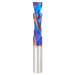 10m Dia m x 35mm CNC Solid Carbide Spektra Extreme Tool Life Coated Compression Spiral Bit, 2 Flute, 10mm Shank Main - Image