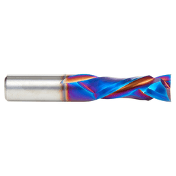 12m Dia m x 32mm CNC Solid Carbide Spektra Extreme Tool Life Coated Compression Spiral Bit, 2 Flute, 12mm Shank Alt 2 - Image