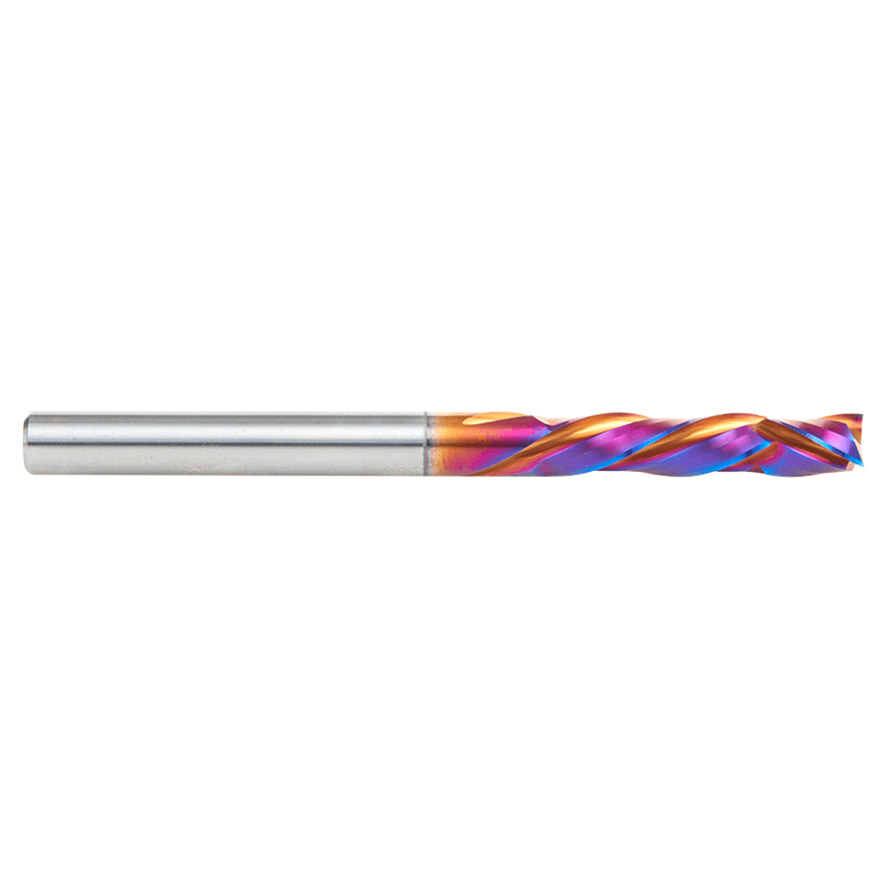 6mm x 28mm CNC Solid Carbide Spektra Extreme Tool Life Coated Compression Spiral Bit, 3-Flute, 6mm Shank Alt 2 - Image