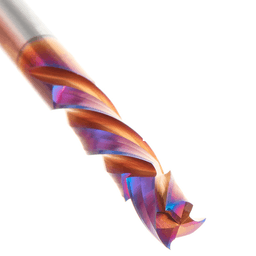 6mm x 28mm CNC Solid Carbide Spektra Extreme Tool Life Coated Compression Spiral Bit, 3-Flute, 6mm Shank Alt 5 - Image
