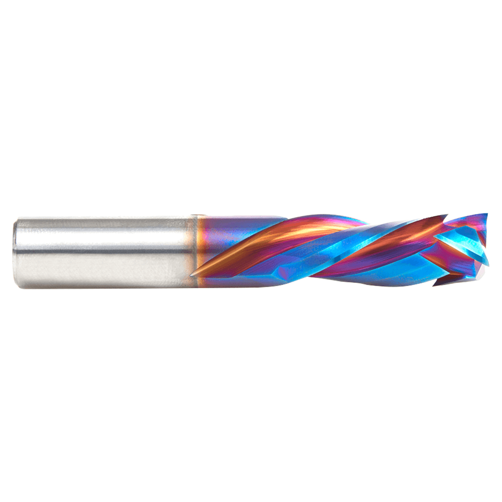 12mm x 32mm CNC Solid Carbide Spektra Extreme Tool Life Coated Compression Spiral Bit, 12mm Shank Alt 2 - Image