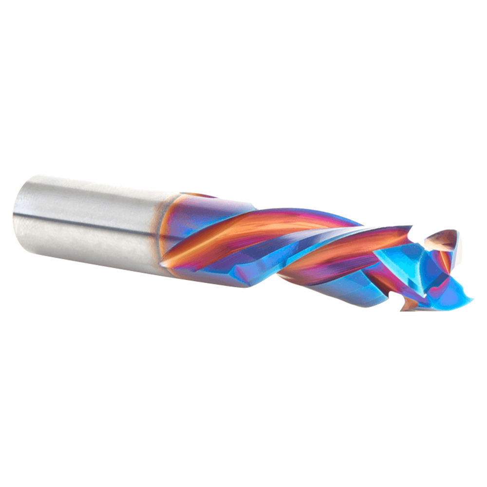 12mm x 32mm CNC Solid Carbide Spektra Extreme Tool Life Coated Compression Spiral Bit, 12mm Shank Alt 3 - Image