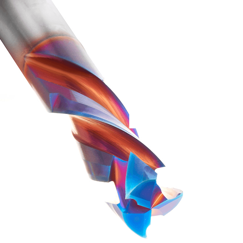 12mm x 32mm CNC Solid Carbide Spektra Extreme Tool Life Coated Compression Spiral Bit, 12mm Shank Alt 5 - Image