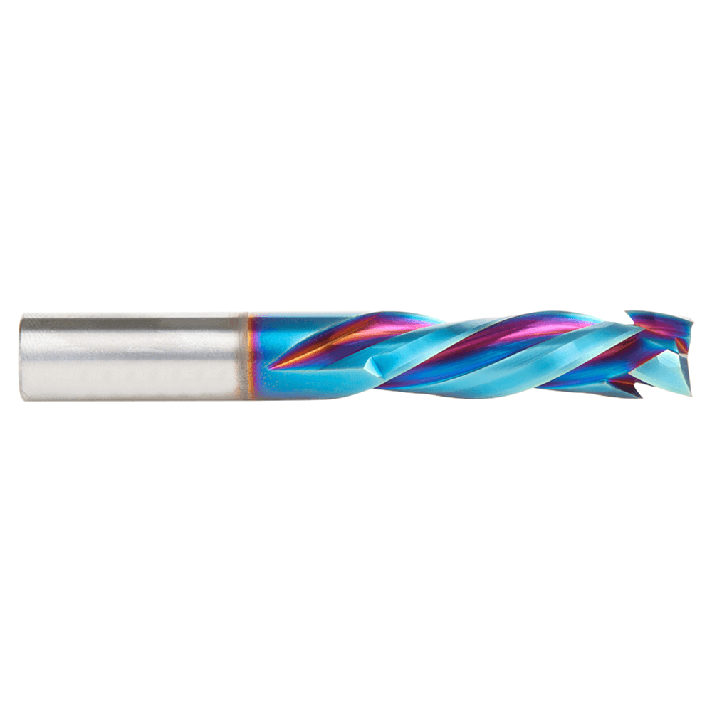 12mm x 41mm CNC Solid Carbide Spektra Extreme Tool Life Coated Compression Spiral Bit, 12mm Shank Alt 2 - Image