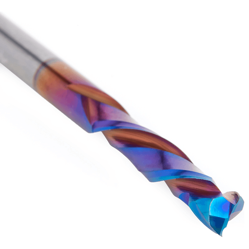 5mm Dia x 25mm CNC Solid Carbide Spektra Extreme Tool Life Coated Mortise Compression Spiral Bit, 2 Flute, 5mm Shank Alt 4 - Image