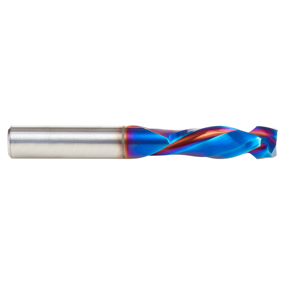 8mm Dia x 25mm CNC Solid Carbide Spektra Extreme Tool Life Coated Mortise Compression Spiral Bit, 2 Flute, 8mm Shank Alt 2 - Image
