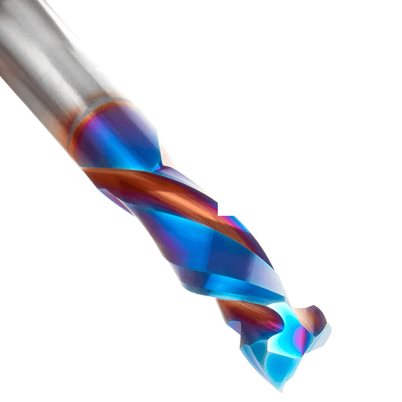 8mm Dia x 25mm CNC Solid Carbide Spektra Extreme Tool Life Coated Mortise Compression Spiral Bit, 2 Flute, 8mm Shank Alt 5 - Image