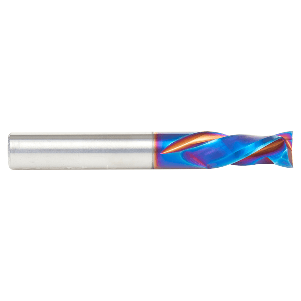 10mm Dia x 22mm CNC Solid Carbide Spektra Extreme Tool Life Coated Mortise Compression Spiral Bit, 2 Flute, 10mm Shank Alt 2 - Image