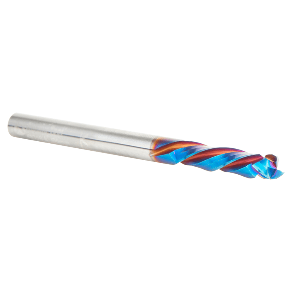 6mm Dia x 25mm CNC Solid Carbide Spektra Extreme Tool Life Coated Mortise Compression Spiral Bit, 2 Flute, 6mm Shank Alt 3 - Image