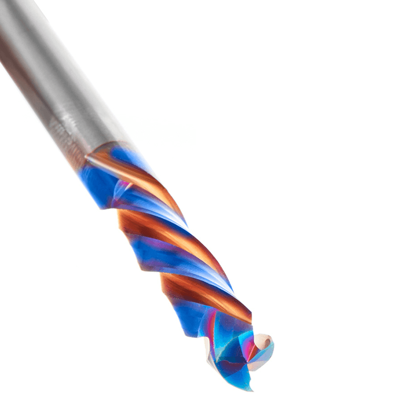 6mm Dia x 25mm CNC Solid Carbide Spektra Extreme Tool Life Coated Mortise Compression Spiral Bit, 2 Flute, 6mm Shank Alt 5 - Image