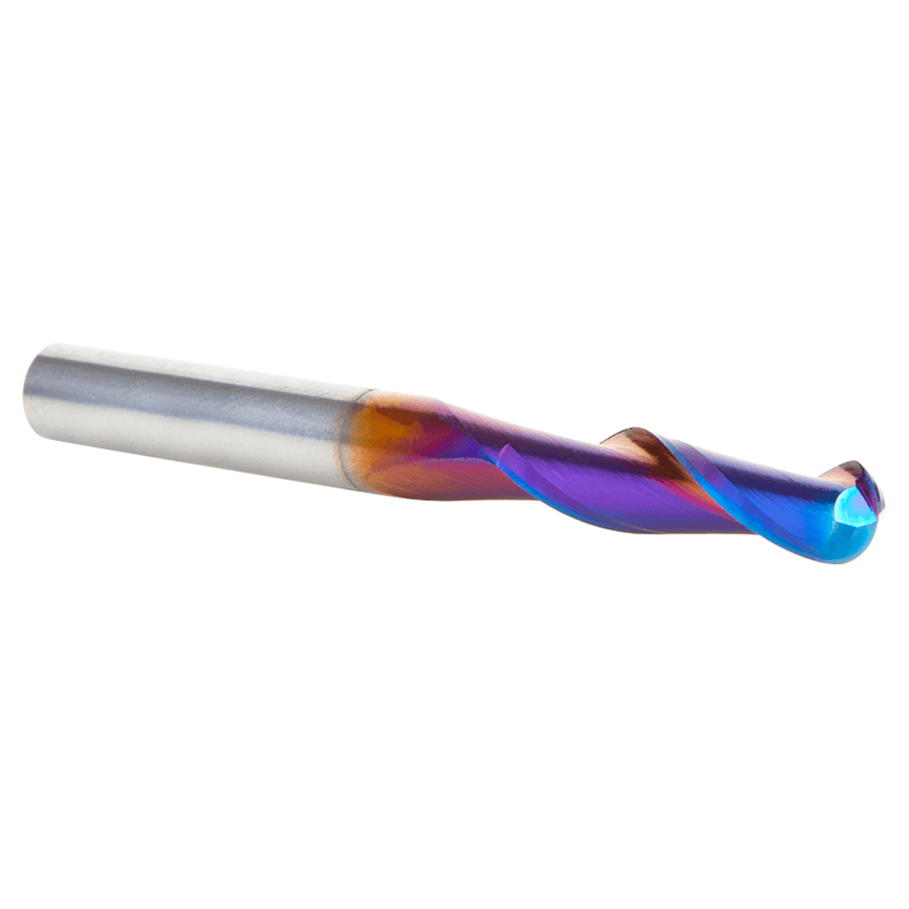 6mm x 63mm Solid Carbide Spektra Extreme Tool Life Coated Up-Cut Ball Nose Spiral Router Bit, 2-Flute, 6mm Shank Alt 3 - Image