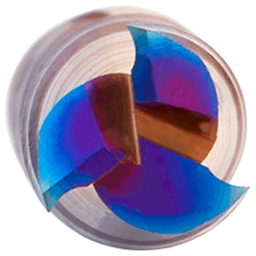 6mm x 63mm Solid Carbide Up-Cut Spektra Extreme Tool Life Coated Spiral Router Bit, 3-Flute, 6mm Shank Alt 4 - Image