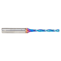 3mm x 64mm Solid Carbide CNC Spektra Extreme Tool Life Coated Foam Cutting Up-Cut Square End Spiral Router Bit, 2-Flute, 6mm Shank Alt 2 - Image