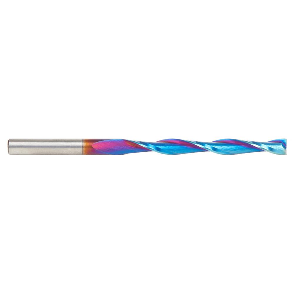 6mm x 100mm Solid Carbide CNC Spektra Extreme Tool Life Coated Foam Cutting Up-Cut Square End Spiral Router Bit, 2-Flute, 6mm Shank Alt 2 - Image