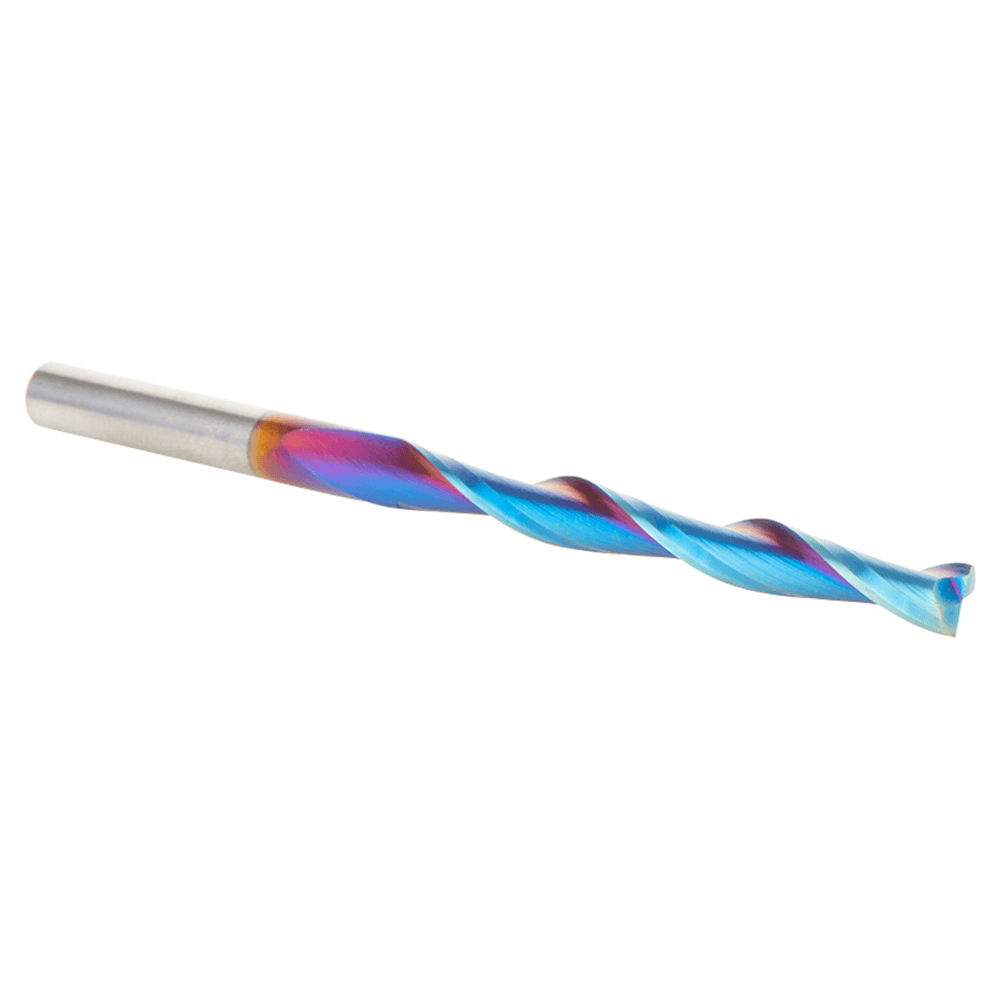 6mm x 100mm Solid Carbide CNC Spektra Extreme Tool Life Coated Foam Cutting Up-Cut Square End Spiral Router Bit, 2-Flute, 6mm Shank Alt 3 - Image