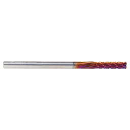 3mm x 50mm Solid Carbide CNC Spektra Extreme Tool Life Coated Down-Cut Spiral Router Bit, 10-Flute, 3mm Shank Alt 2 - Image