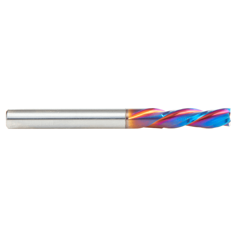 6mm x 63mm Down-Cut Spektra Extreme Tool Life Coated Spiral Plunge Bit, 3-Flute, 6mm Shank Alt 2 - Image