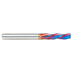 6mm x 63mm Down-Cut Spektra Extreme Tool Life Coated Spiral Plunge Bit, 3-Flute, 6mm Shank Alt 2 - Image