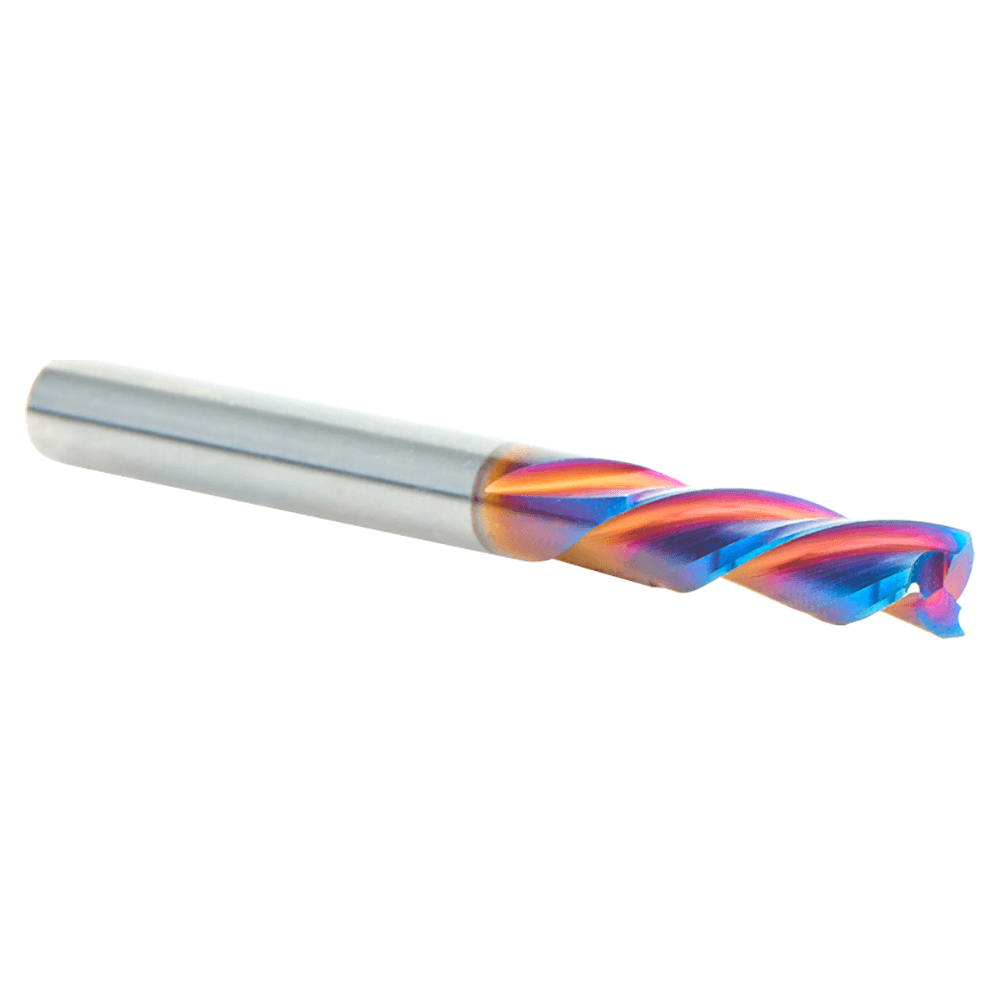 6mm x 63mm Down-Cut Spektra Extreme Tool Life Coated Spiral Plunge Bit, 3-Flute, 6mm Shank Alt 3 - Image
