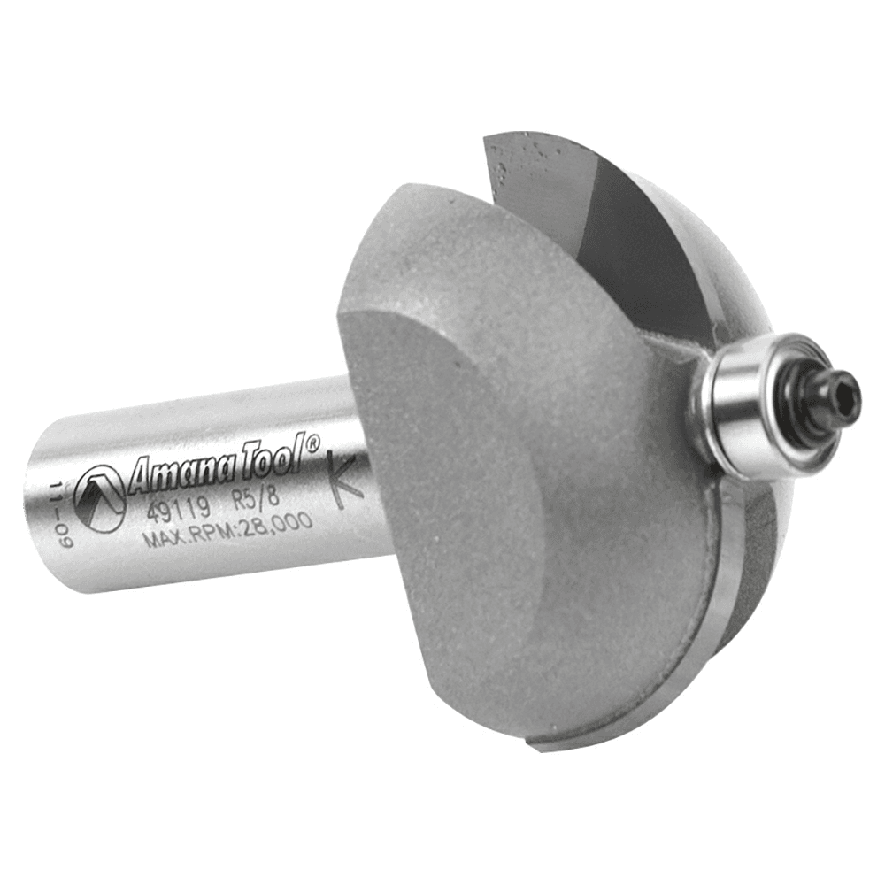 1-5/8" x 5/8" Radius Cove Router Bit, 2-Flute, 1/2" Shank - Alt Image 2