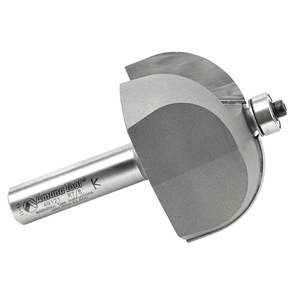 2-1/4" x 7/8" Radius Cove Router Bit, 2-Flute, 1/2" Shank - Alt Image 1