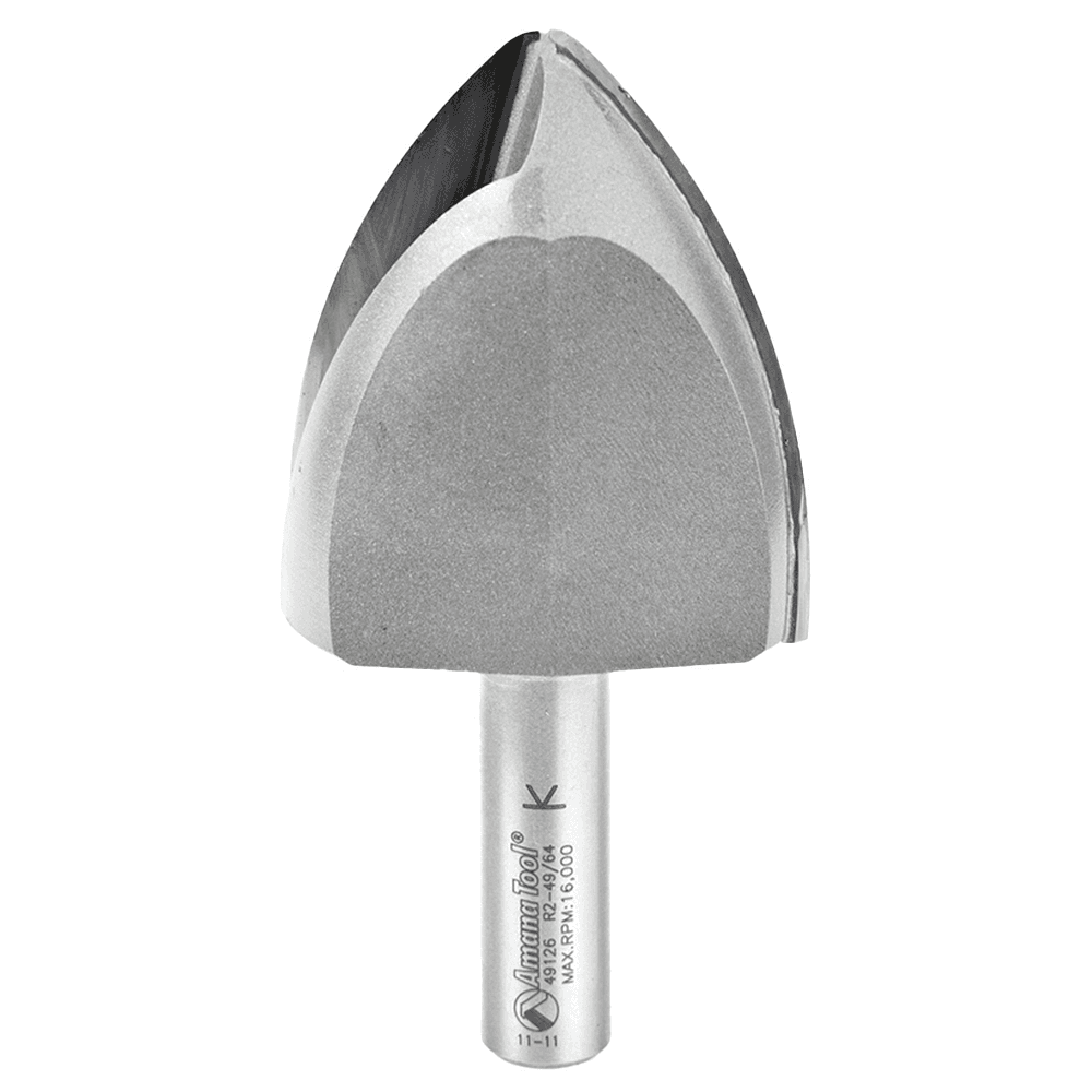 2-1/16" x 2-3/4" Radius Ovolo Extra Large Cove Router Bit, 2-Flute, 1/2" Shank - Main Image