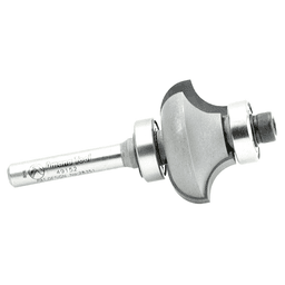 1-1/4" x 5/16" Radius Matching Corner Round/Cove Router Bit with Double Ball Bearing, 1/4" Shank - Alt Image 1