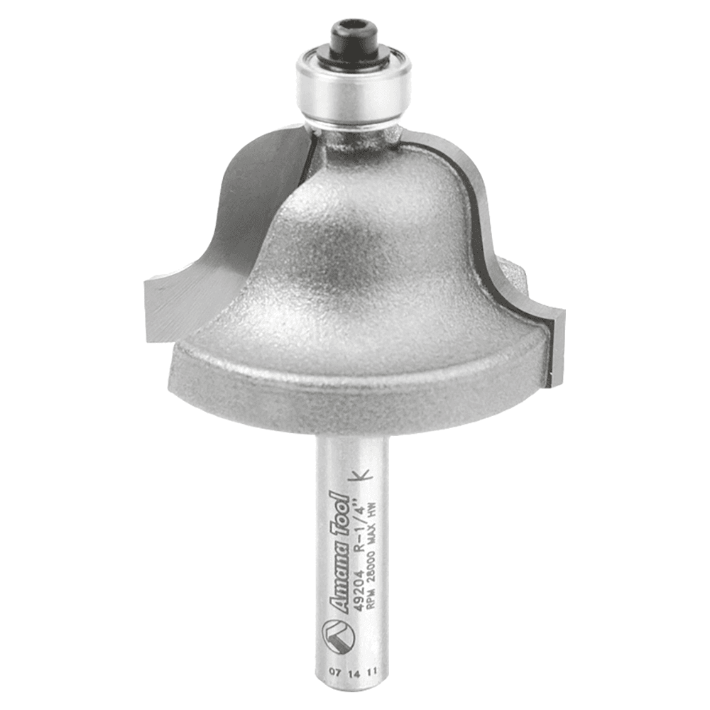 1-3/8" Dia x 13/16" Carbide Tipped Roman Ogee Bit, 1/4" Radius, 1/4" Shank Main - Image