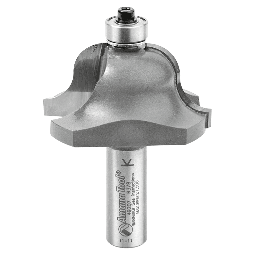 2" Dia x 1" Carbide Tipped Roman Ogee Bit, 3/8" Radius, 1/2" Shank Main - Image