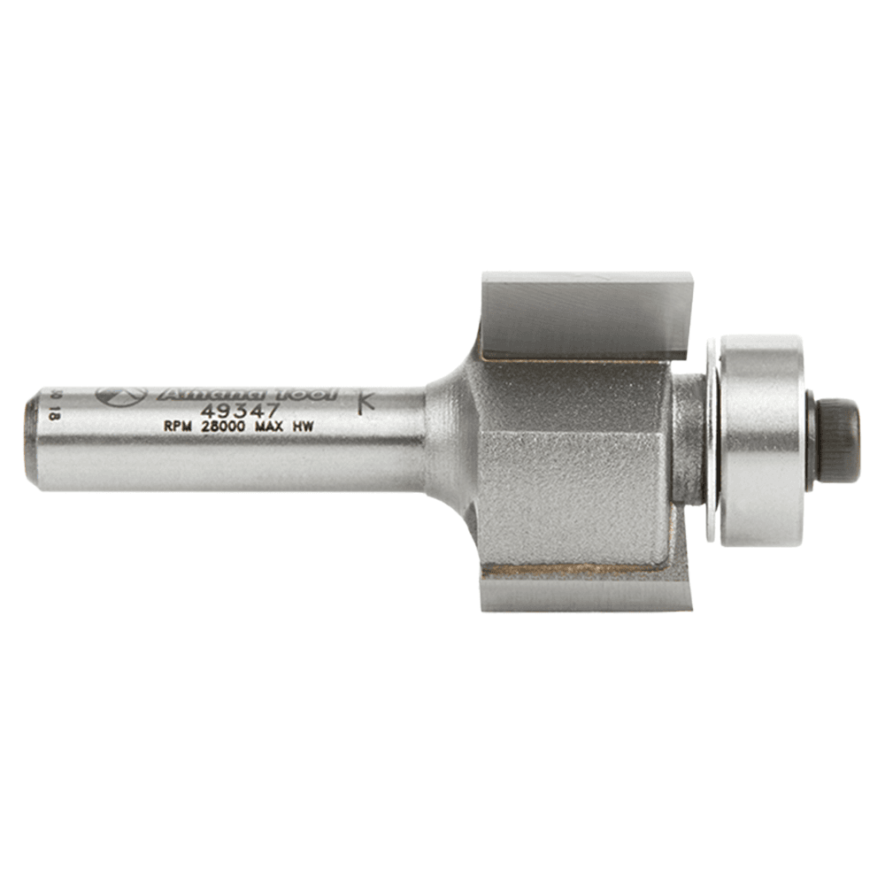 7/8" Dia x 1/2" Multi-Rabbet Four Different Rabbet Bit, 1/4" Shank, 3 Flute Alt 2 - Image