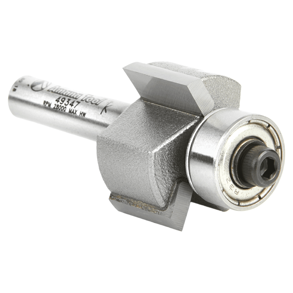 7/8" Dia x 1/2" Multi-Rabbet Four Different Rabbet Bit, 1/4" Shank, 3 Flute Alt 3 - Image