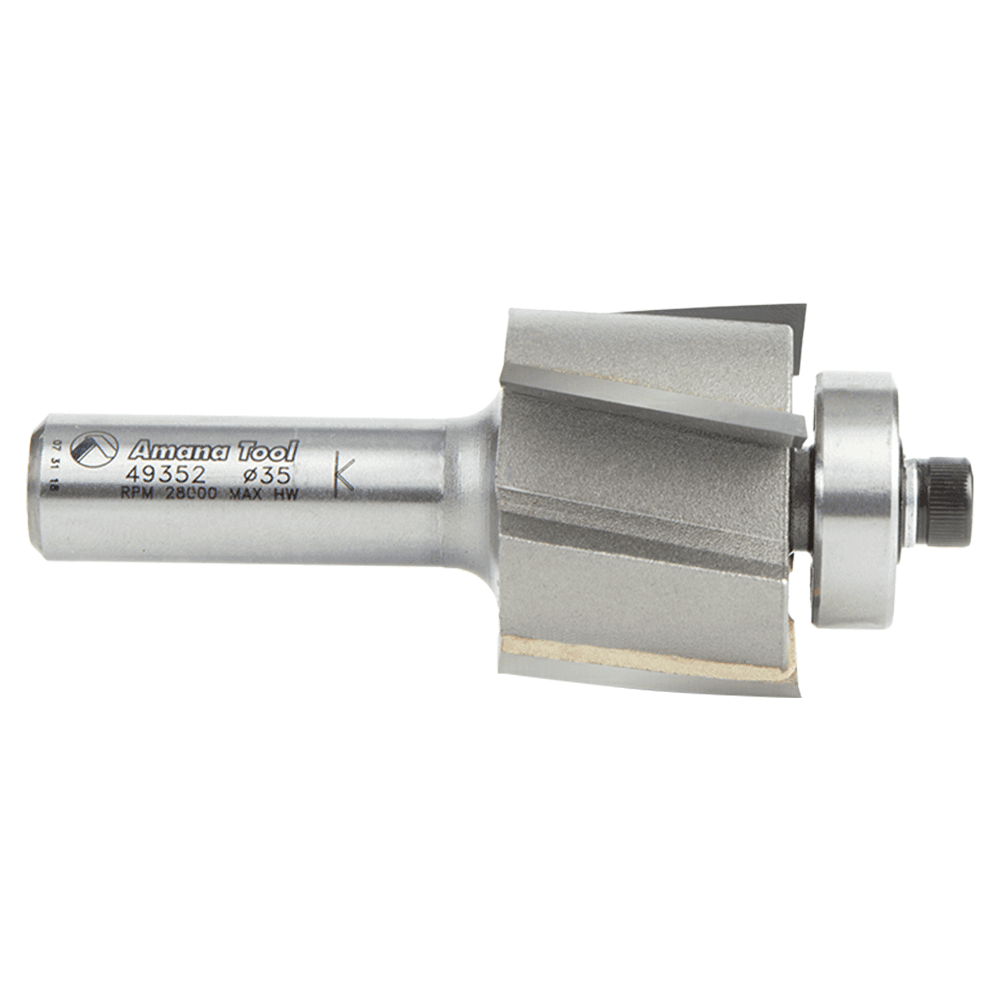 1-3/8" Dia x 1" Multi-Rabbet Five Different Rabbet Bit, 1/2" Shank, 4 Flute Alt 2 - Image