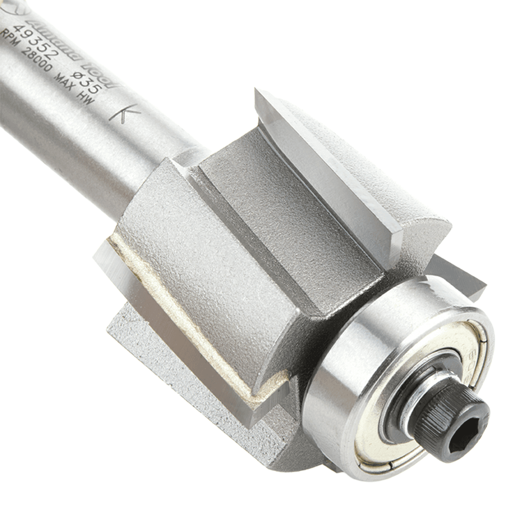 1-3/8" Dia x 1" Multi-Rabbet Five Different Rabbet Bit, 1/2" Shank, 4 Flute Alt 4 - Image