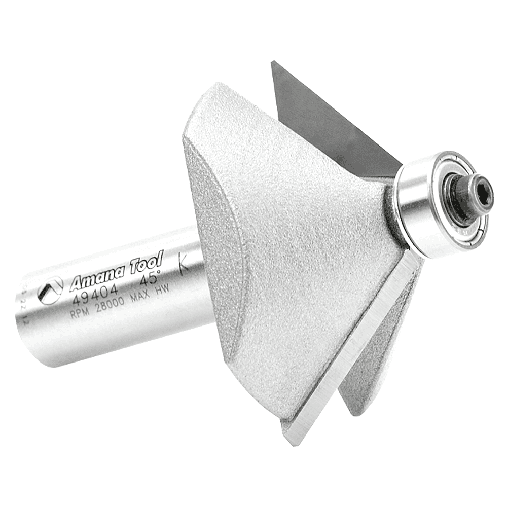 1-31/32" Dia x 3/4" Carbide Tipped Chamfer Bit, 45°, 1/2" Shank Alt 3 - Image