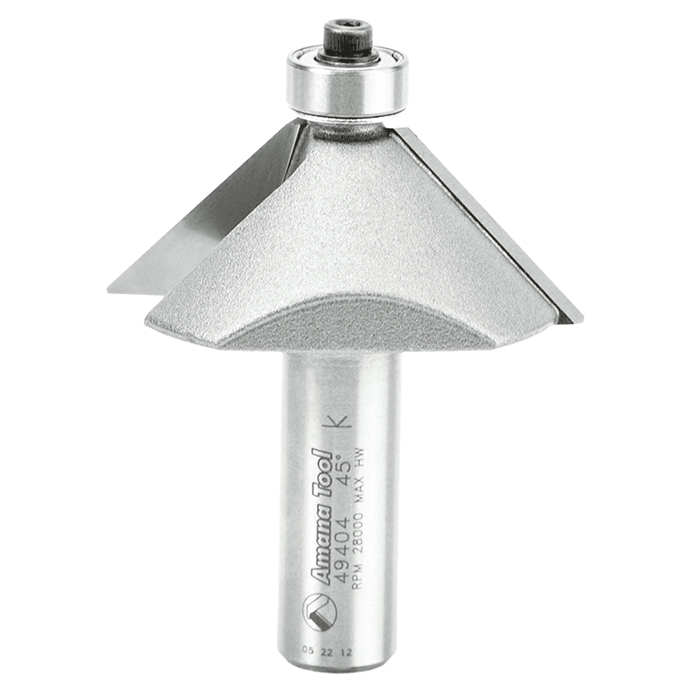 1-31/32" Dia x 3/4" Carbide Tipped Chamfer Bit, 45°, 1/2" Shank Main - Image