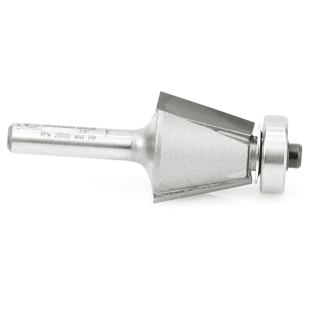 7/8" x 2-1/4" Lansen Stainless Steel Sink Edge Bit, 2-Flute, 1/4" Shank - Alt Image 1