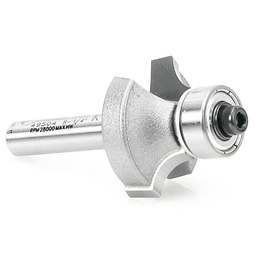 2" x 1/4" Radius Corner Rounding Bit with Ball Bearing Guide, 2-Flute, 1/4" Shank - Alt Image 2