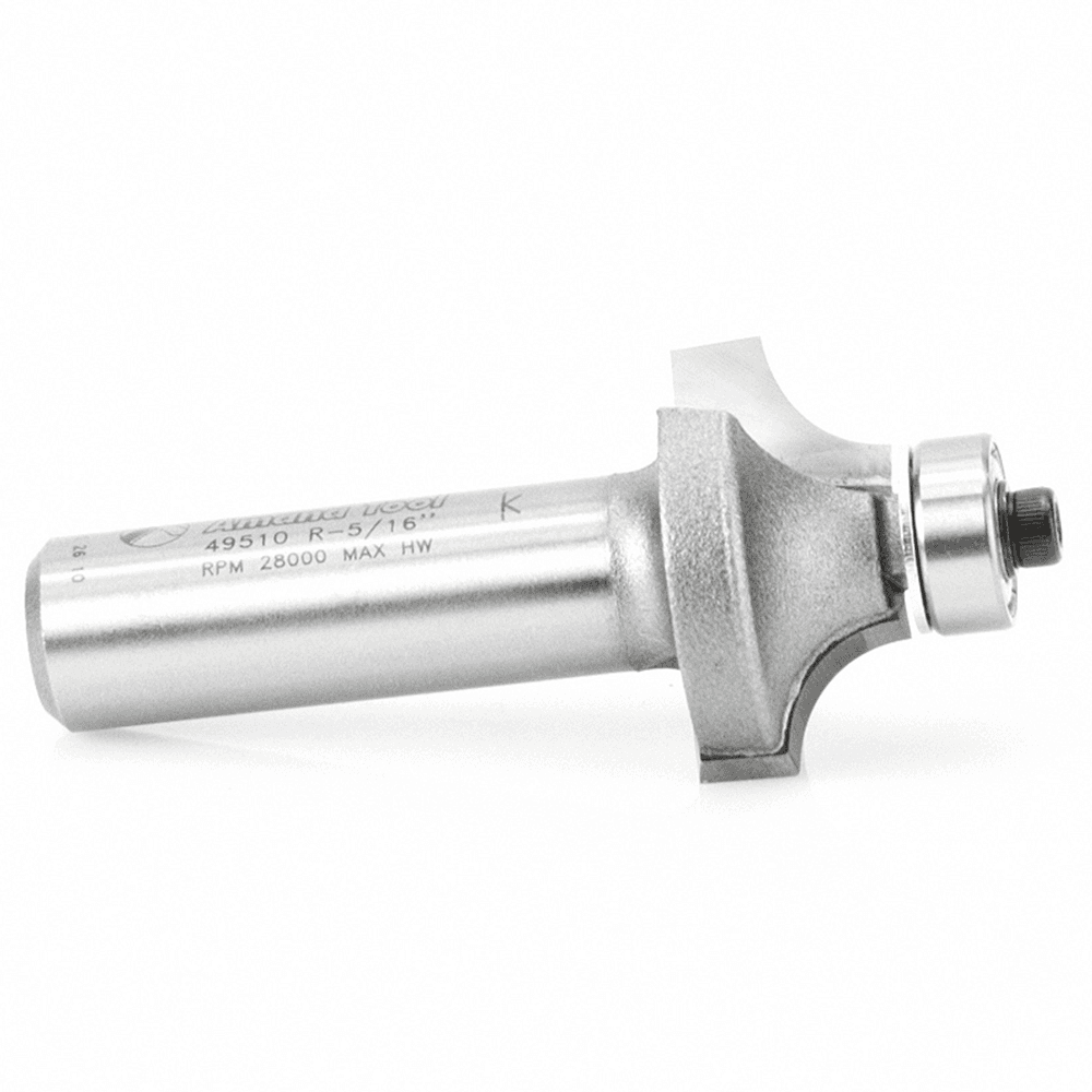 2-7/16" x 5/16" Radius Corner Rounding Bit with Ball Bearing Guide, 2-Flute, 1/2" Shank - Alt Image 1