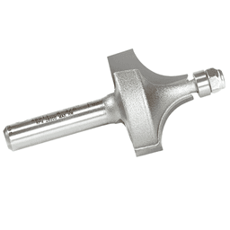 1" x 3/8" Radius Corner Round Router Bit with Lower Ball Bearing, 2-Flute, 1/4" Shank - Alt Image 1