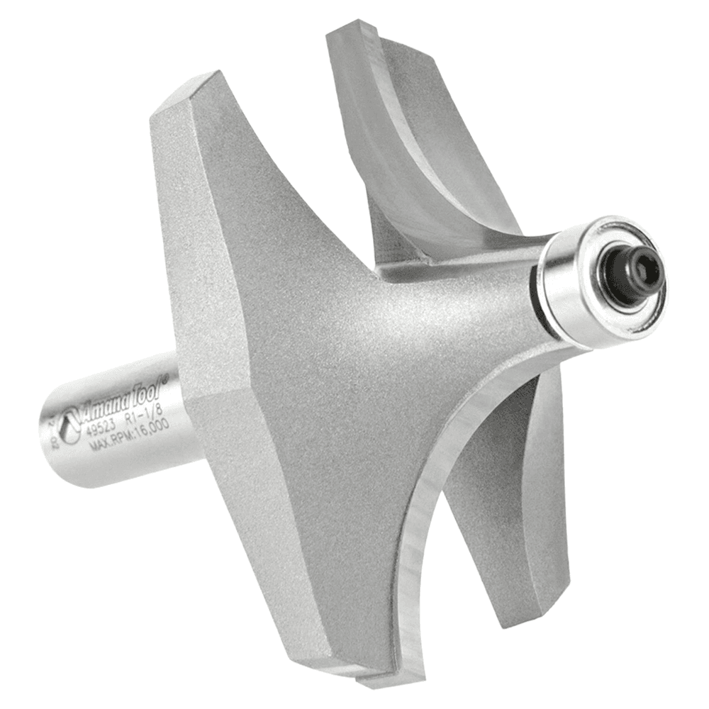 2-3/4" Dia x 1-3/8" Carbide Tipped Corner Round Bit, 1-1/8" Radius, 1/2" Shank Alt 3 - Image