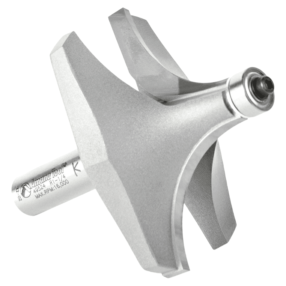3" Dia x 1-1/2" Carbide Tipped Corner Round Bit, 1-1/4" Radius, 1/2" Shank Alt 3 - Image