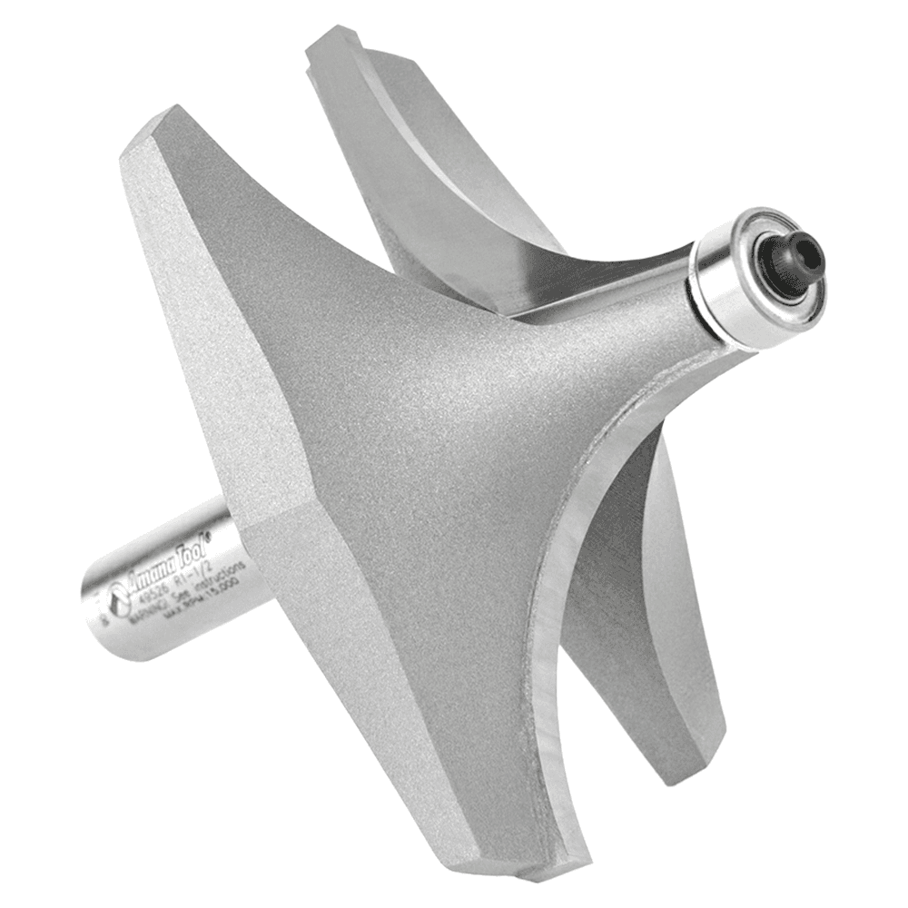 3-1/2" Dia x 1-3/4" Carbide Tipped Corner Round Bit, 1-1/2" Radius, 1/2" Shank Alt 3 - Image