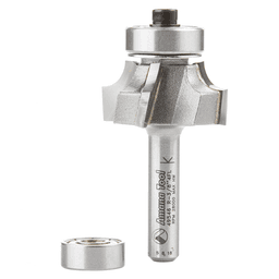 1" x 3/16" Radius Corner Rounding/Beading Router Bit, 4-Flute, 1/4" Shank - Main Image